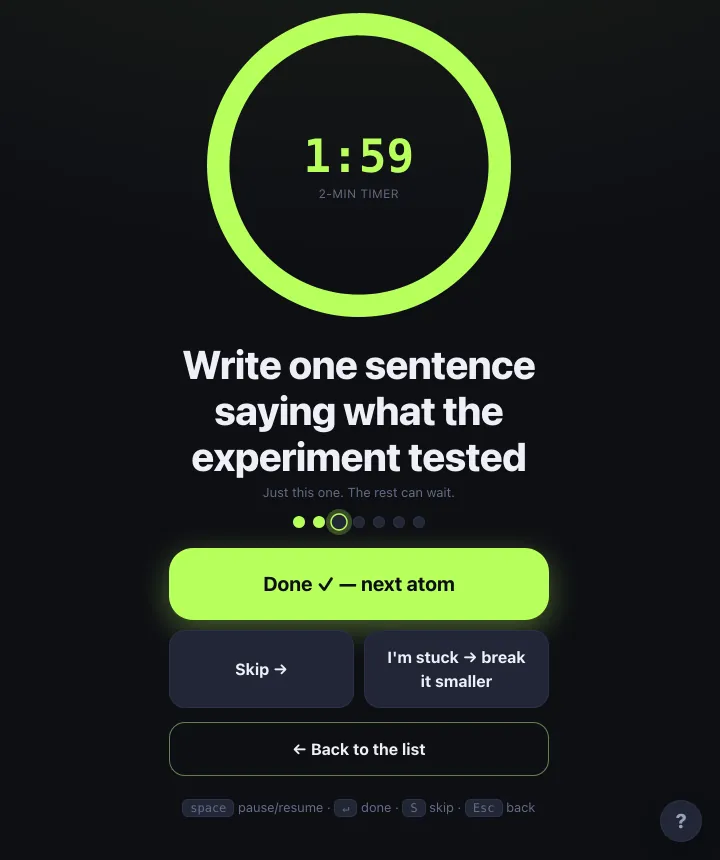 The Atomizer screenshot