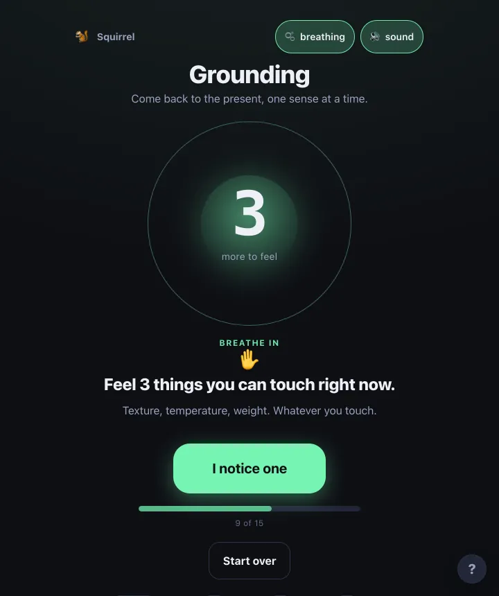 Grounding screenshot