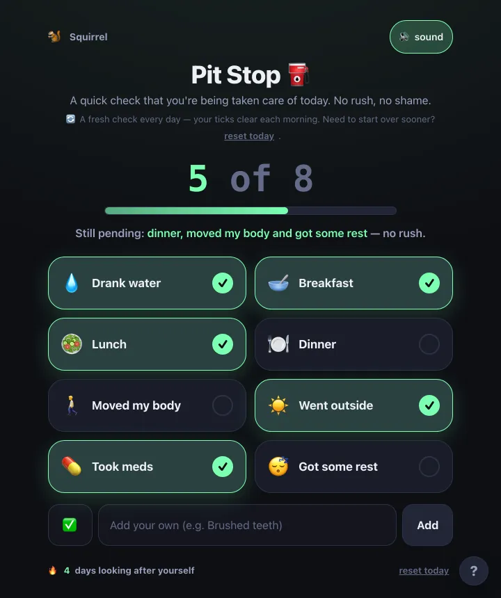 Pit Stop screenshot