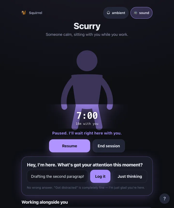 Scurry screenshot